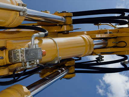 Hydraulische cilinders voor het stapelen van machines